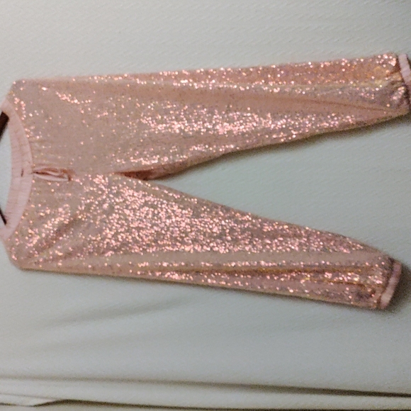 NWOT Women's Victoria Secret Sequins Pink Jogger Pants - Picture 1 of 5